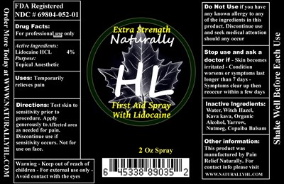Package Label (2 Oz Spray)
